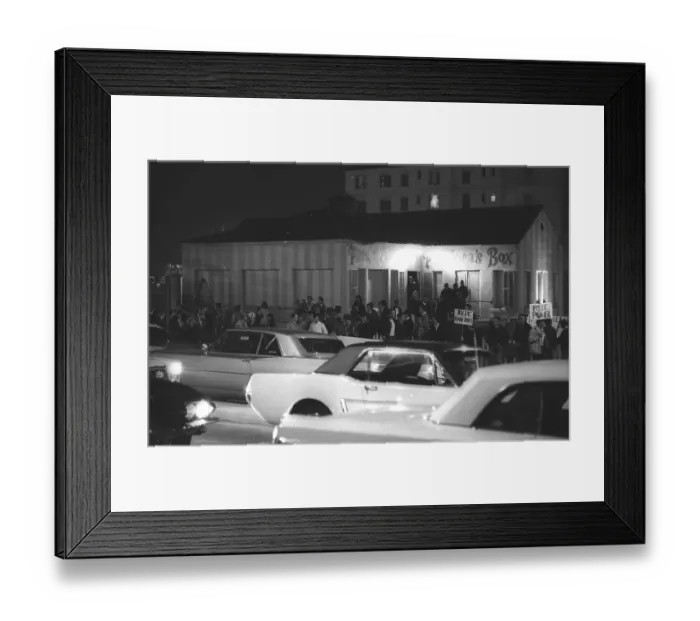 Framed Print : Sunset Strip Curfew Riots