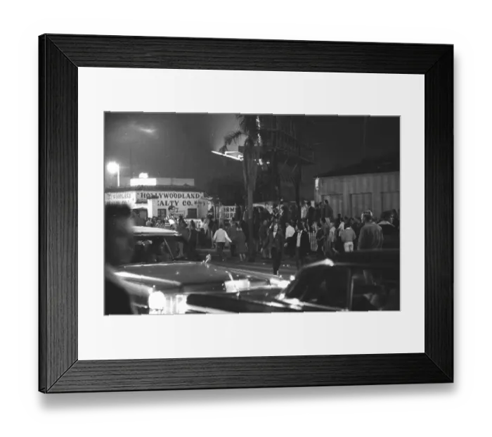 Framed Print : Sunset Strip Curfew Riots Framed Print : Sunset Strip Curfew Riots