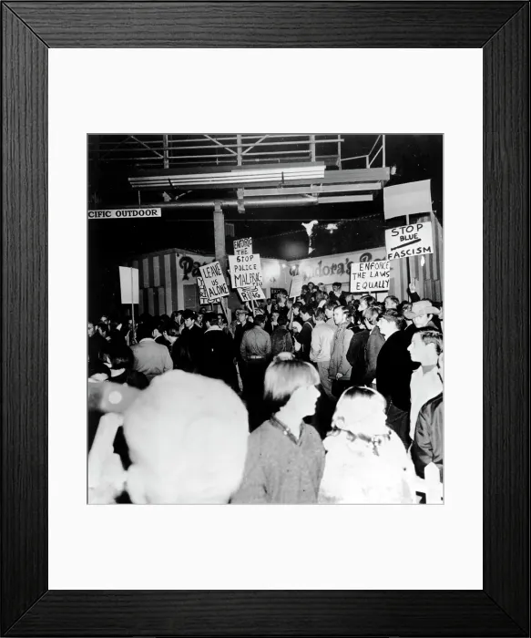 Framed Print : Sunset Strip Curfew Riots Framed Print : Sunset Strip Curfew Riots
