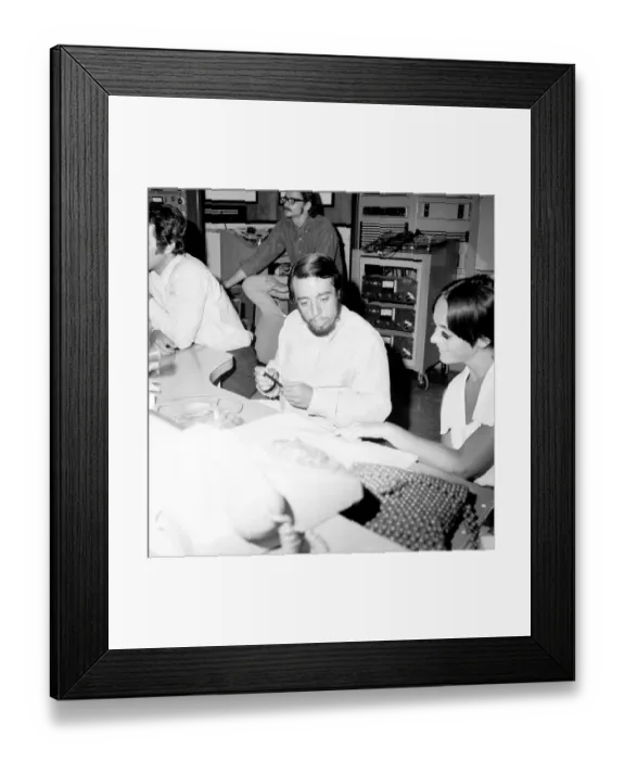 Framed Print : Herb Alpert And Sergio Mendes In The Studio Framed Print : Herb Alpert And Sergio Mendes In The Studio