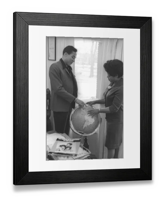 Framed Print : Smokey Robinson And Esther Gordy Framed Print : Smokey Robinson And Esther Gordy