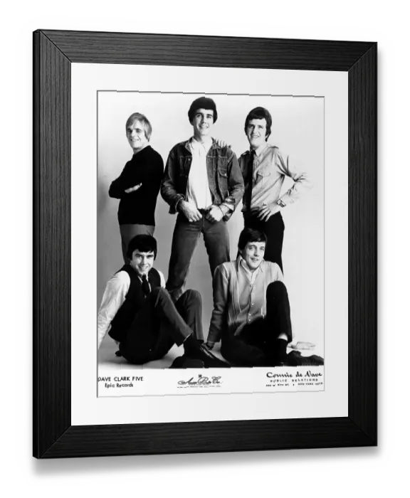 Framed Print : Dave Clark 5 Portrait Framed Print : Dave Clark 5 Portrait