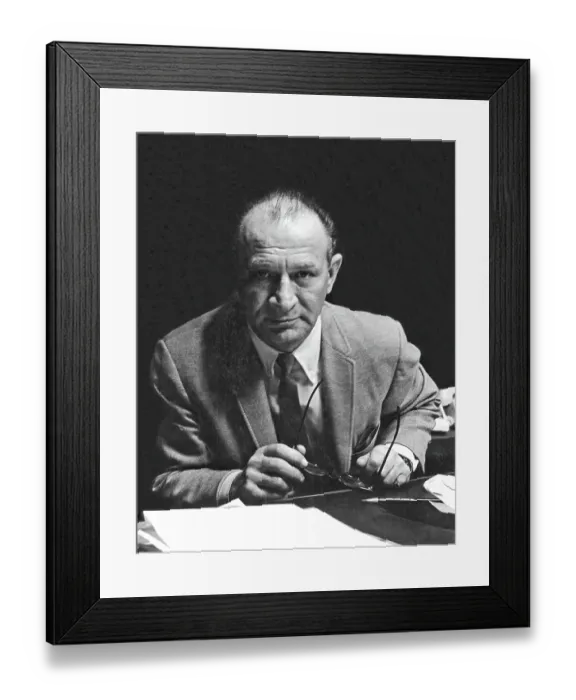 Framed Print : Photo of Leonard Chess Framed Print : Photo of Leonard Chess
