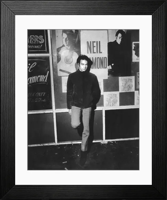 Framed Print : Neil Diamond Outside A Club Framed Print : Neil Diamond Outside A Club