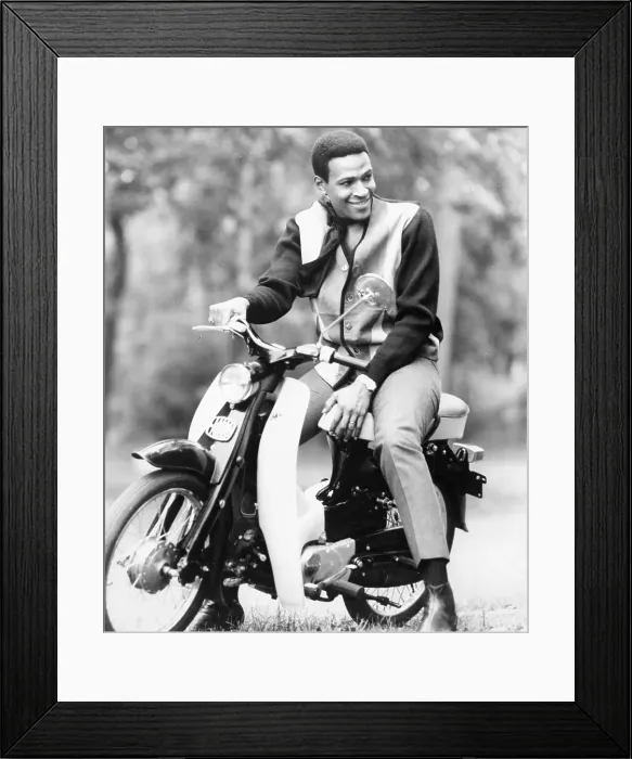 Framed Print : Portrait With Scooter Framed Print : Portrait With Scooter