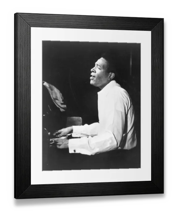 Framed Print : Soul Singer Plays Piano