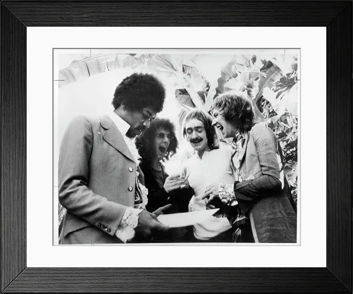 Framed Print : Jimi Hendrix Experience With Dave Mason Framed Print : Jimi Hendrix Experience With Dave Mason