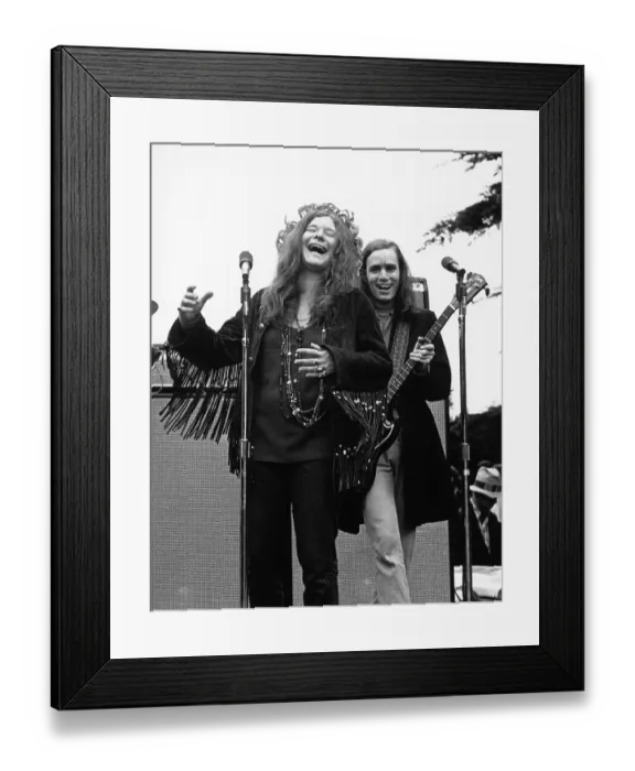 Framed Print : Janis Joplin With Big Brother At Golden Gate Park Framed Print : Janis Joplin With Big Brother At Golden Gate Park