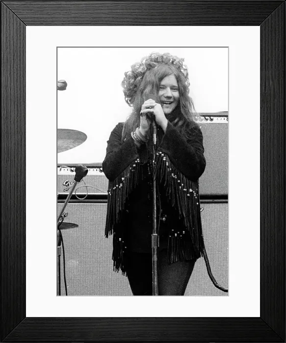 Framed Print : Janis Joplin With Big Brother At Golden Gate Park Framed Print : Janis Joplin With Big Brother At Golden Gate Park