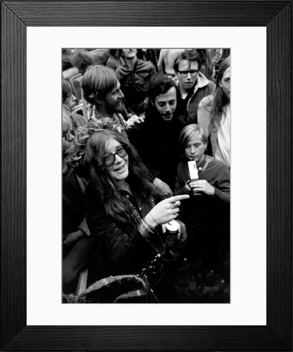 Framed Print : Janis Joplin With Big Brother At Golden Gate Park Framed Print : Janis Joplin With Big Brother At Golden Gate Park