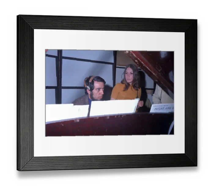 Framed Print : Lani Hall And Sergio Mendes At United Western Recorders Framed Print : Lani Hall And Sergio Mendes At United Western Recorders