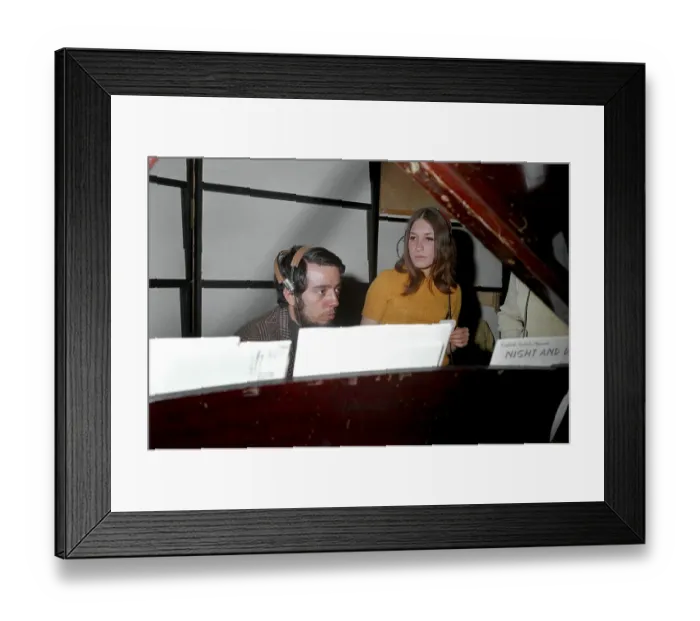 Framed Print : Lani Hall And Sergio Mendes At United Western Recorders Framed Print : Lani Hall And Sergio Mendes At United Western Recorders