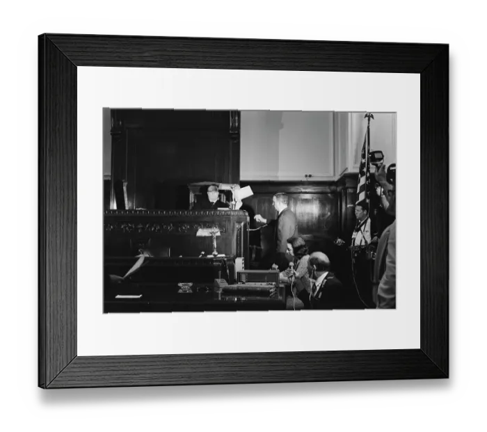 Framed Print : Judge Bernard Bagert Framed Print : Judge Bernard Bagert