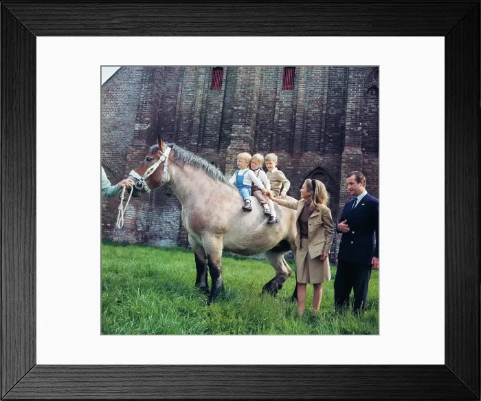 Framed Print : Belgian Royals On Holiday Framed Print : Belgian Royals On Holiday