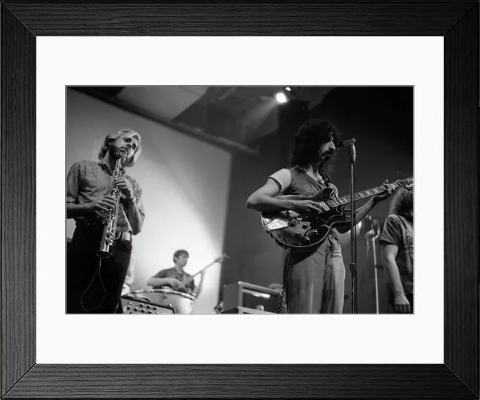 Framed Print : Frank Zappa and the Mothers of Invention Performing Framed Print : Frank Zappa and the Mothers of Invention Performing
