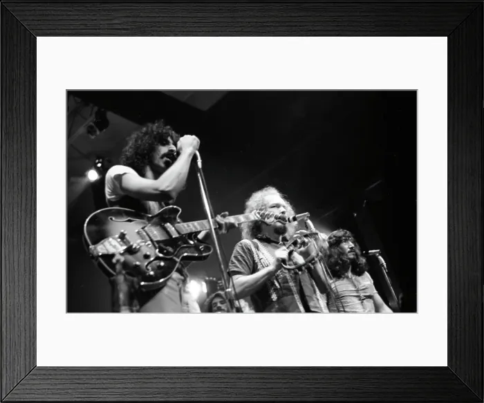Framed Print : Frank Zappa and the Mothers of Invention Performing Framed Print : Frank Zappa and the Mothers of Invention Performing