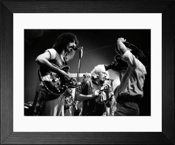 Framed Print : Frank Zappa and the Mothers of Invention Performing Framed Print : Frank Zappa and the Mothers of Invention Performing
