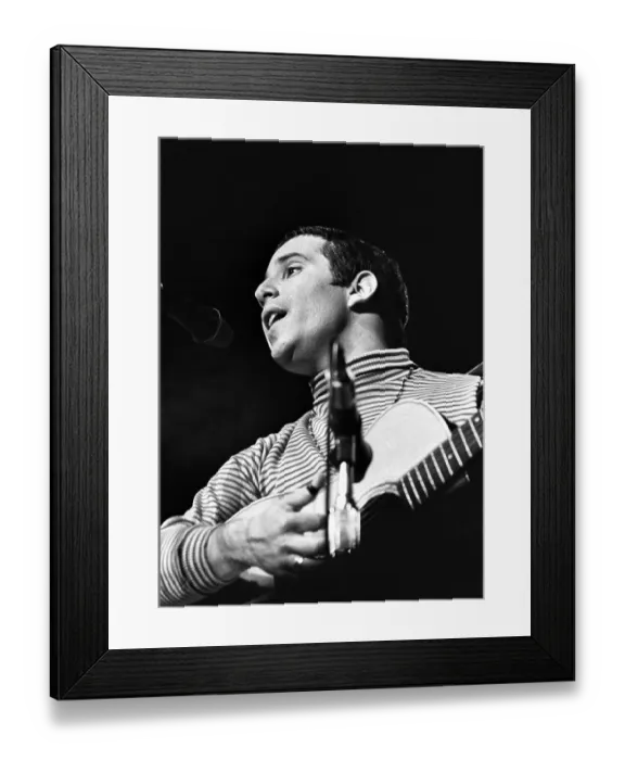 Framed Print : Paul Simon At The Monterey Pop Festival Framed Print : Paul Simon At The Monterey Pop Festival