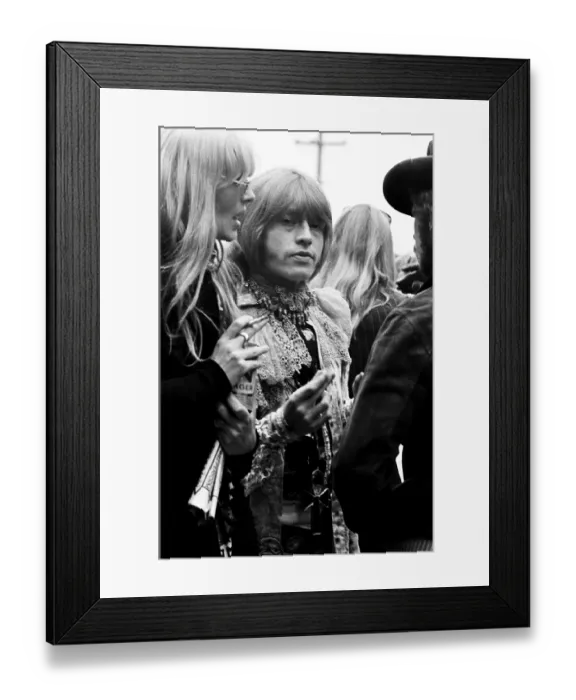 Framed Print : Brian Jones And Nico At The Monterey Pop Festival Framed Print : Brian Jones And Nico At The Monterey Pop Festival