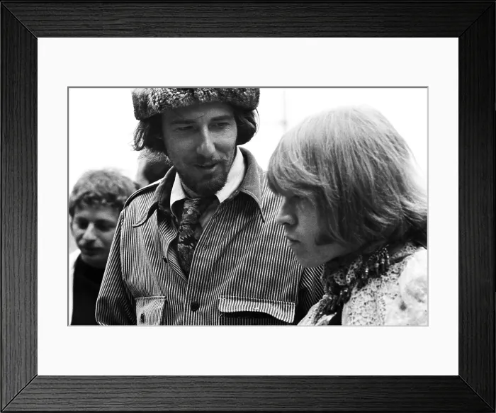 Framed Print : Brian Jones And John Phillips At The Monterey Pop Festival Framed Print : Brian Jones And John Phillips At The Monterey Pop Festival