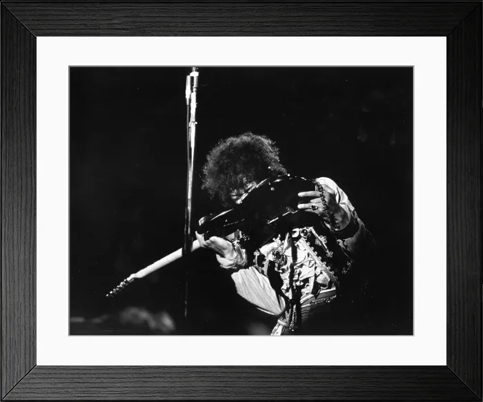 Framed Print : Jimi At Monterey Framed Print : Jimi At Monterey
