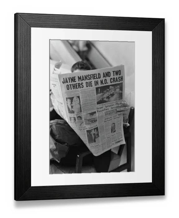 Framed Print : Jayne Mansfield's Death Framed Print : Jayne Mansfield's Death