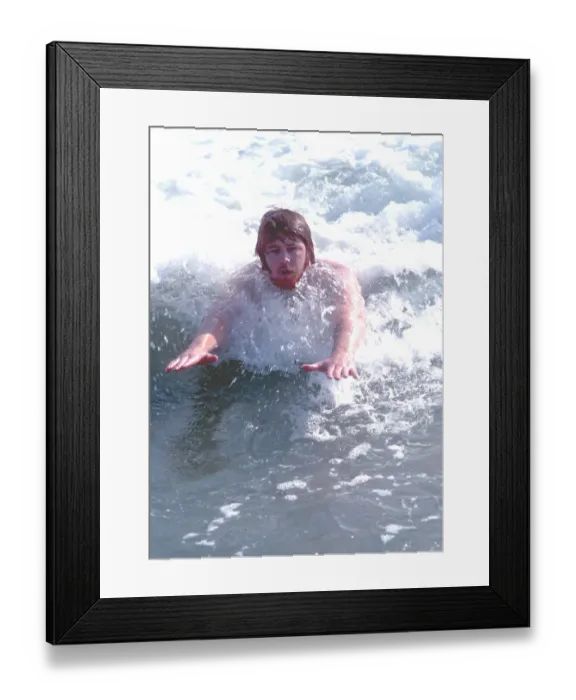 Framed Print : Brian Wilson Rides A Wave Framed Print : Brian Wilson Rides A Wave