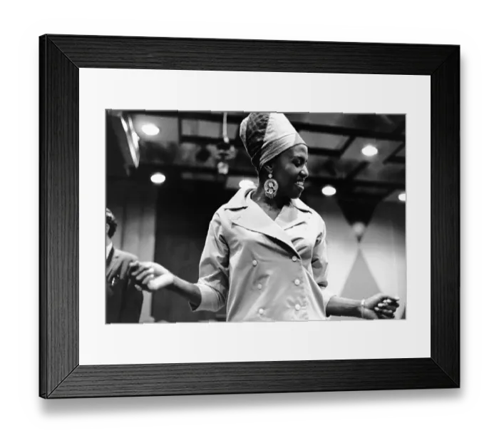 Framed Print : Miriam Makeba In The Studio