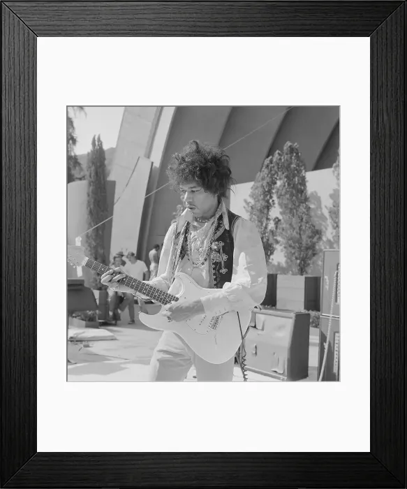 Framed Print : Jimi Hollywood Bowl Soundcheck Framed Print : Jimi Hollywood Bowl Soundcheck