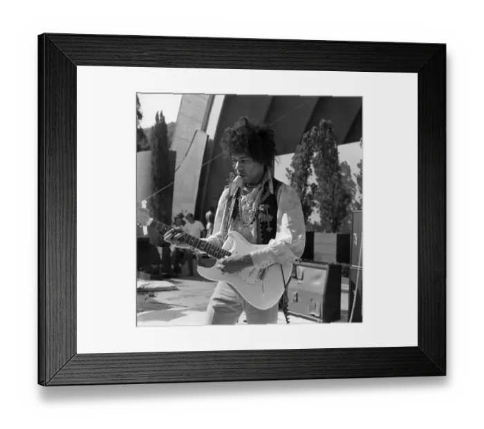 Framed Print : Jimi Hollywood Bowl Soundcheck Framed Print : Jimi Hollywood Bowl Soundcheck