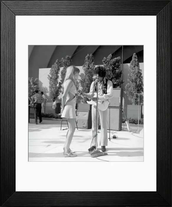Framed Print : Jimi With A Muse