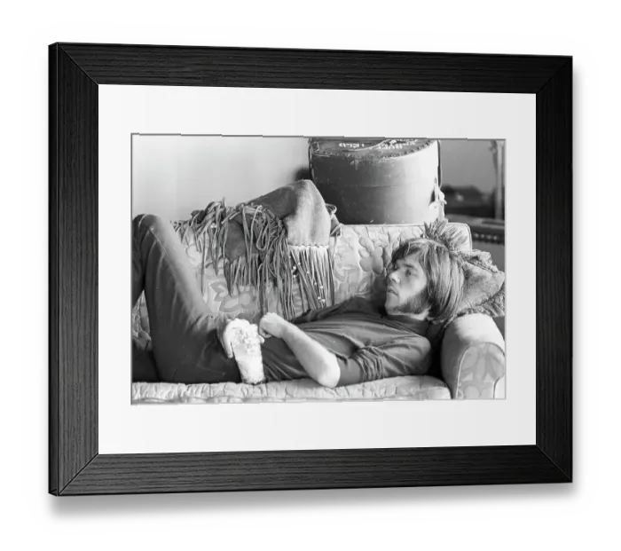 Framed Print : Neil Young In Malibu