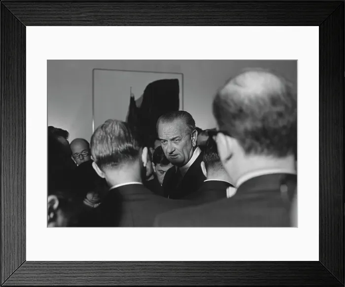 Framed Print : Eisaku Sato Meets LBJ, 1967 Framed Print : Eisaku Sato Meets LBJ, 1967