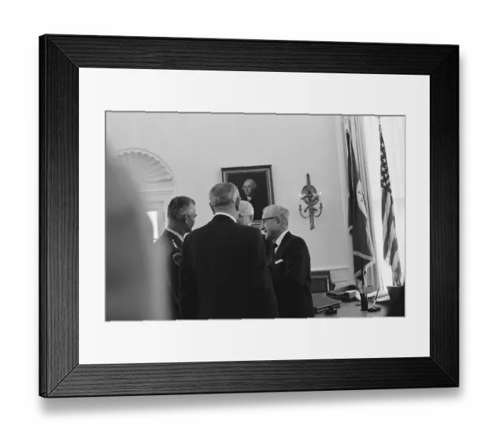 Framed Print : Westmoreland Meets LBJ At The White House, 1967 Framed Print : Westmoreland Meets LBJ At The White House, 1967
