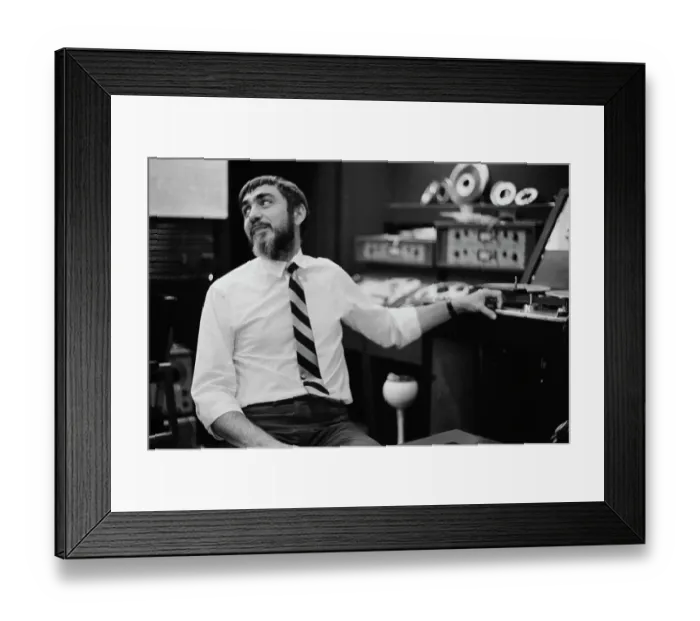 Framed Print : Tom Dowd. American recording engineer and record producer Tom Dowd Framed Print : Tom Dowd. American recording engineer and record producer Tom Dowd