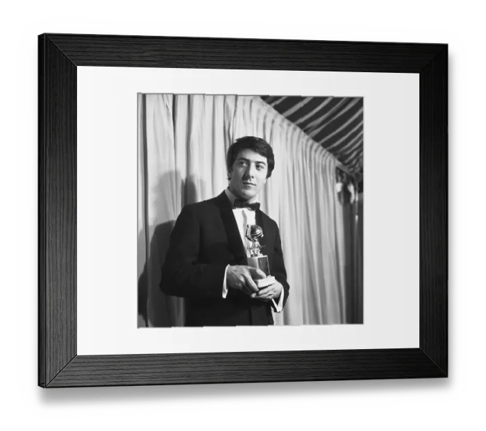 Framed Print : 1968, Hollywood, Dustin Hoffman Framed Print : 1968, Hollywood, Dustin Hoffman