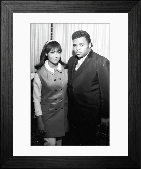 Framed Print : Solomon Burke And Tamiko Jones