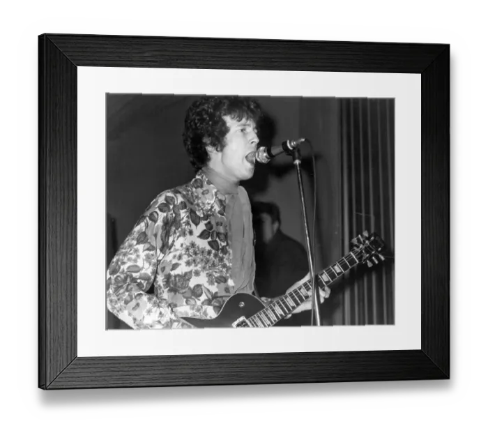 Framed Print : Clapton In A Psychedelic Shirt Framed Print : Clapton In A Psychedelic Shirt