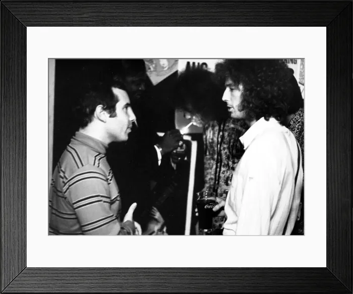Framed Print : Eric Clapton & Paul Simon Framed Print : Eric Clapton & Paul Simon