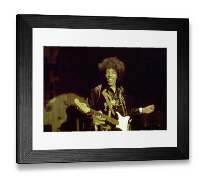 Framed Print : Jimi Hendrix Performs
