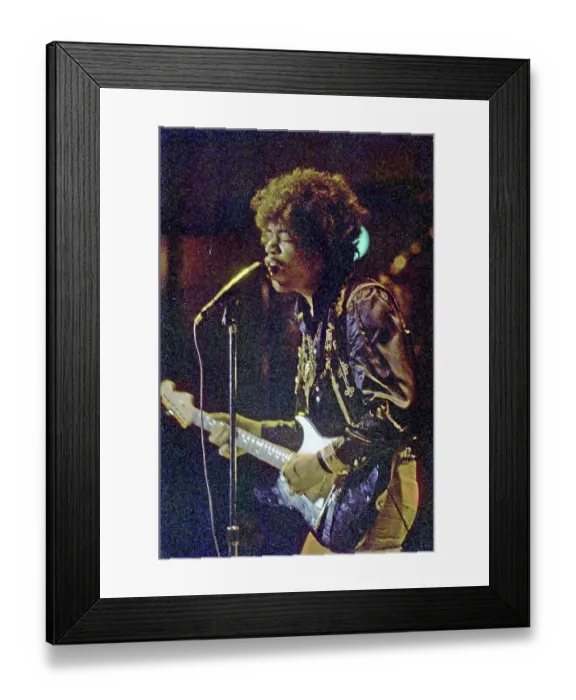 Framed Print : Jimi Hendrix Performs