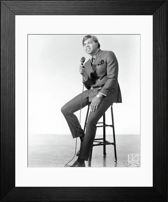 Framed Print : Freddie Hughes Portrait On Wand Records Framed Print : Freddie Hughes Portrait On Wand Records