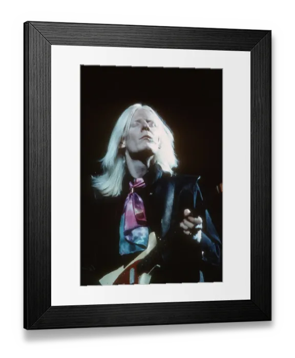Framed Print : Johnny Winter In Concert