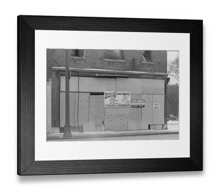 Framed Print : After The Detroit Riot Framed Print : After The Detroit Riot