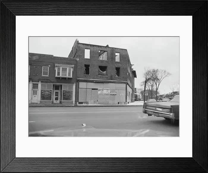 Framed Print : After The Detroit Riot Framed Print : After The Detroit Riot