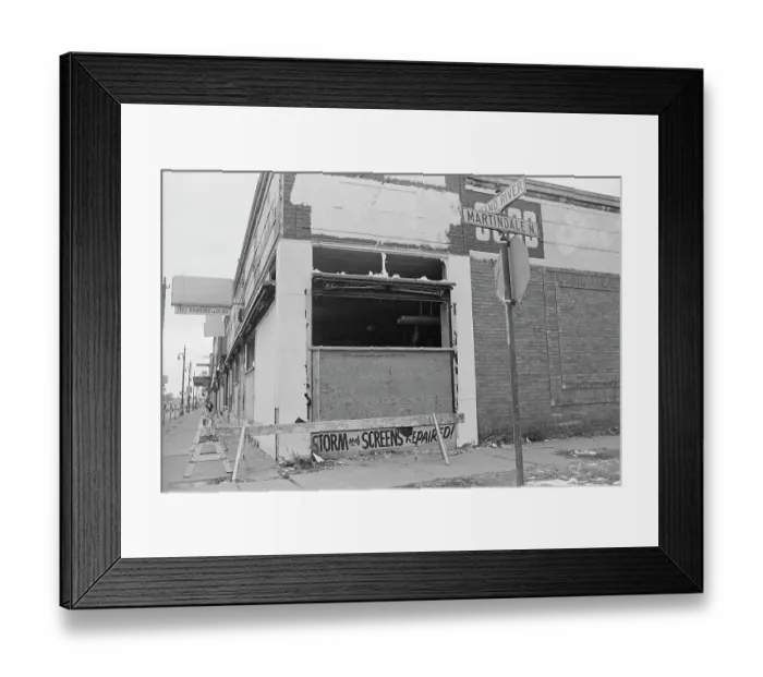 Framed Print : After The Detroit Riot Framed Print : After The Detroit Riot