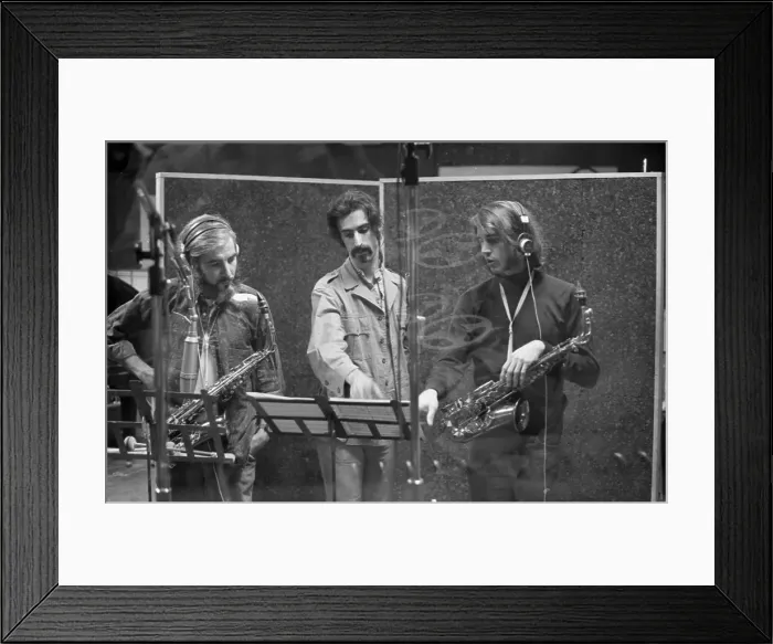 Framed Print : Frank Zappa Recording Session In NY Framed Print : Frank Zappa Recording Session In NY