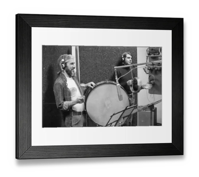 Framed Print : Frank Zappa Recording Session In NY Framed Print : Frank Zappa Recording Session In NY