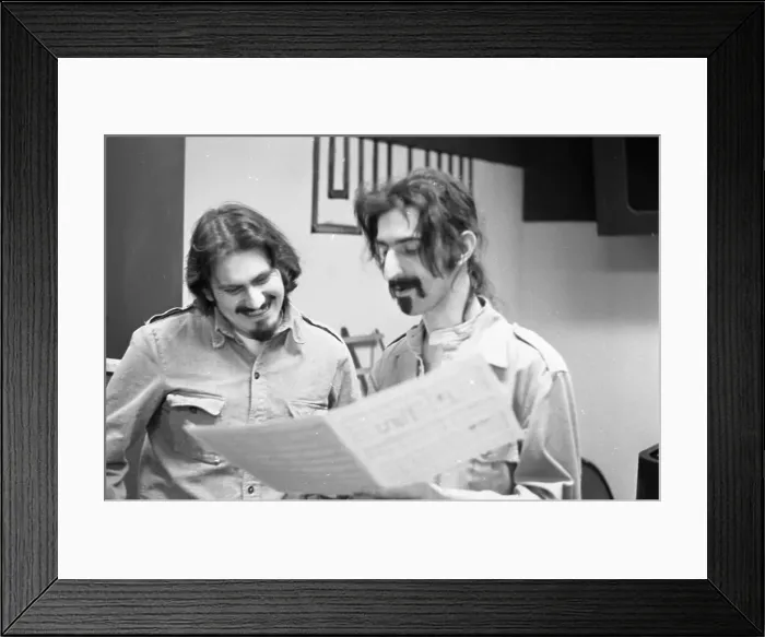 Framed Print : Frank Zappa Recording Session In NY Framed Print : Frank Zappa Recording Session In NY