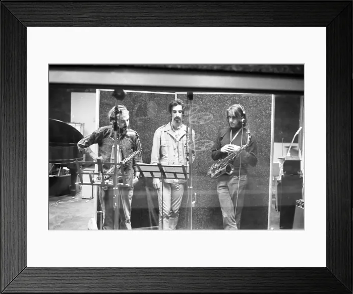 Framed Print : Frank Zappa Recording Session In NY Framed Print : Frank Zappa Recording Session In NY